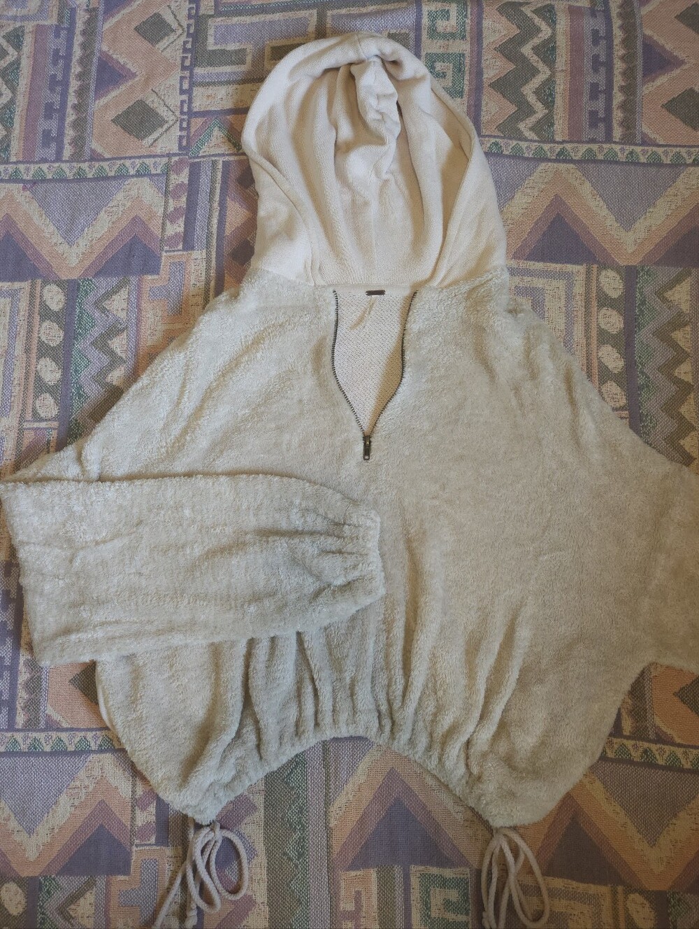 Free People FP Soft Oversized Hoodie Cream XS